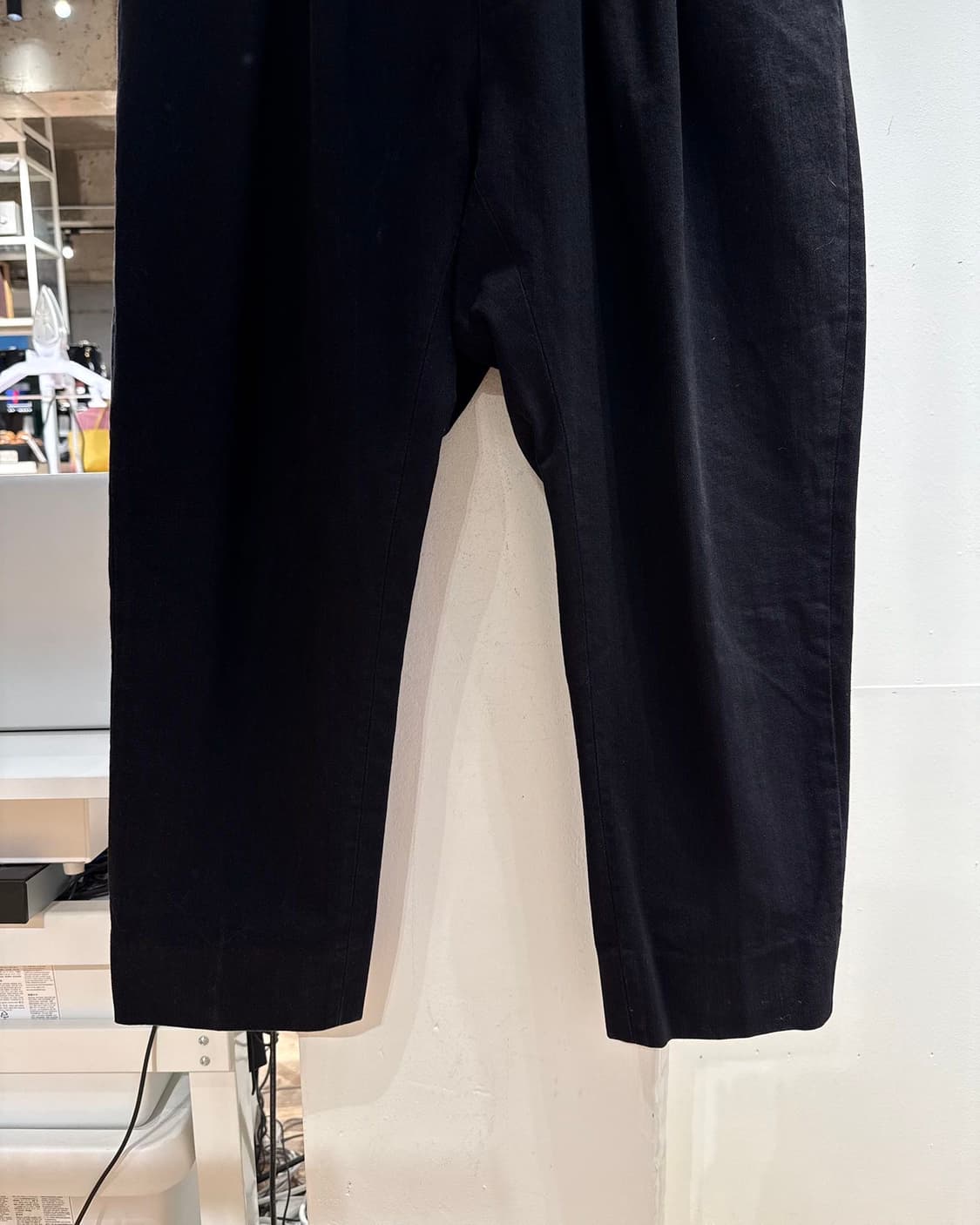 니트 블랙 핀턱 코튼 팬츠  상품이미지3