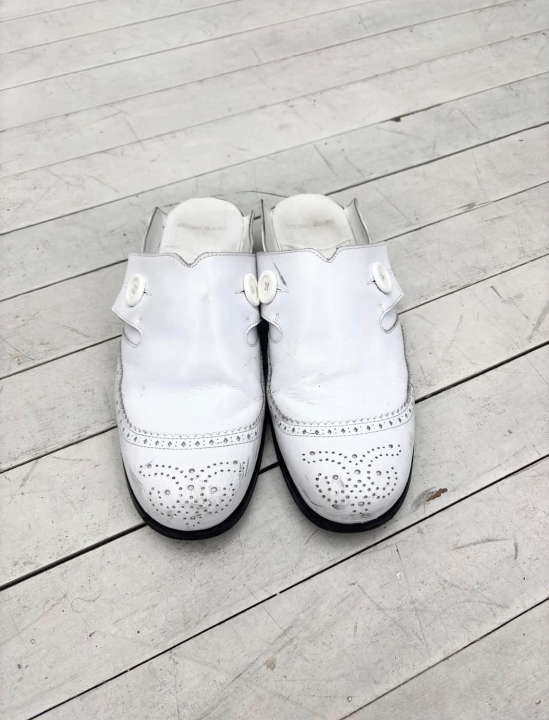 스테판쿡 Stefan cooke WHITE LEATHER MULES 상품이미지2