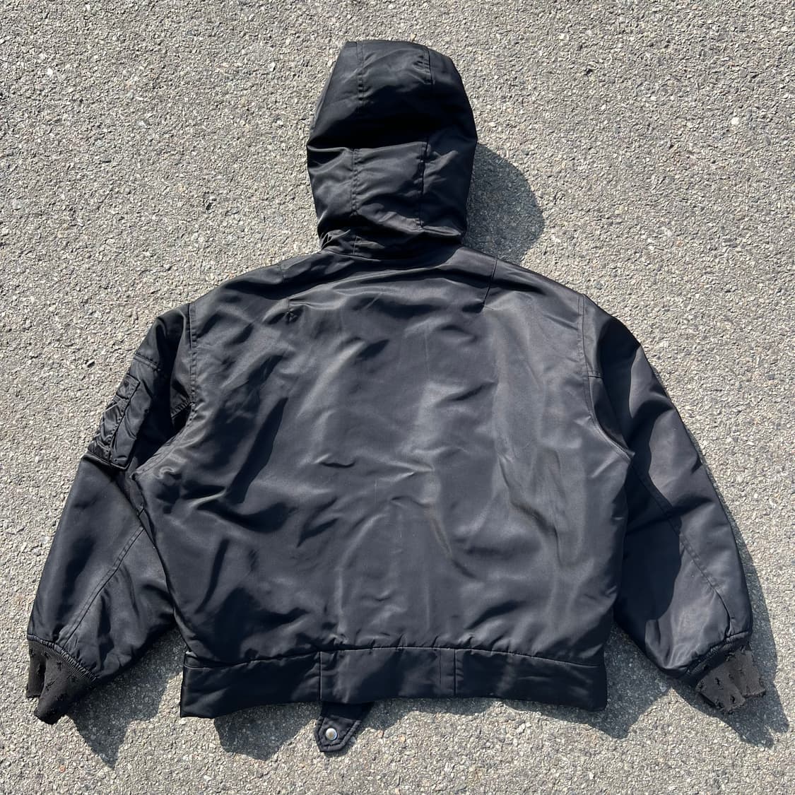 Iro 데미지 후디드 MA-1 플라이트 자켓 상품이미지6