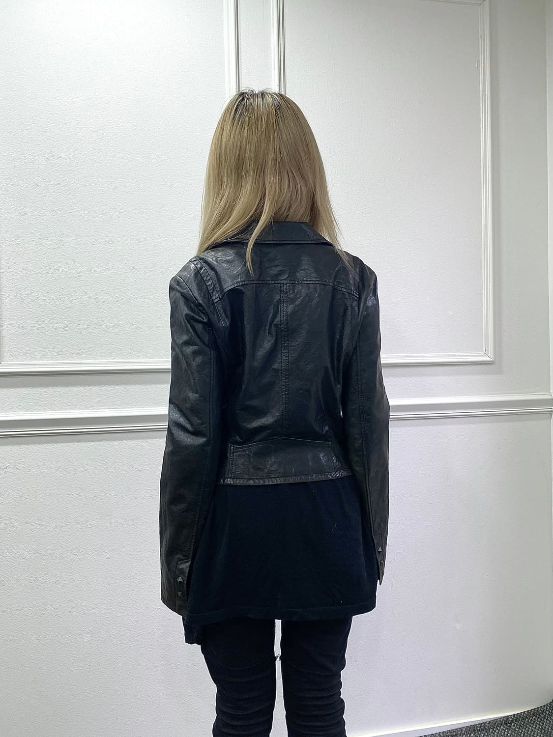 SheepSkin diagonal zipper Detail Jacket 상품이미지10