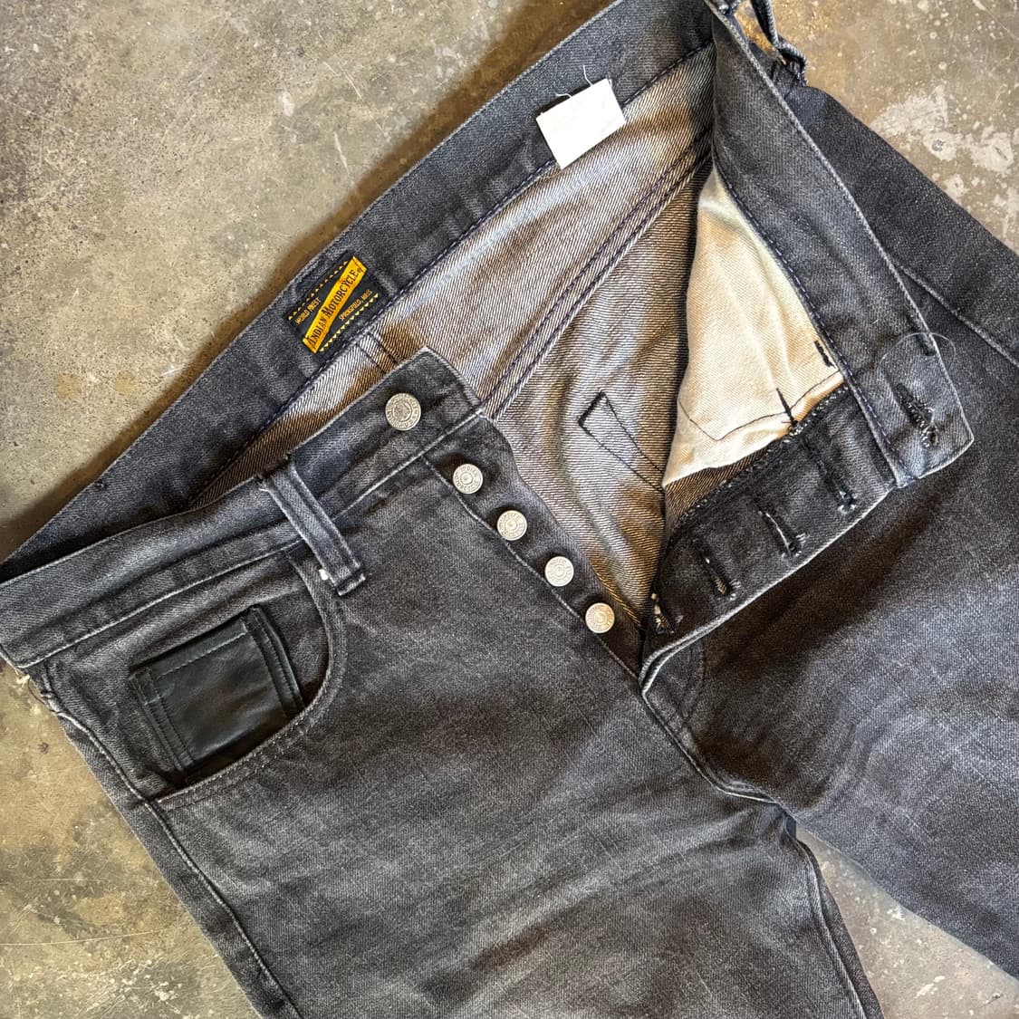 일본 인디언 모터사이클 셀비지 데님 팬츠 상품이미지6