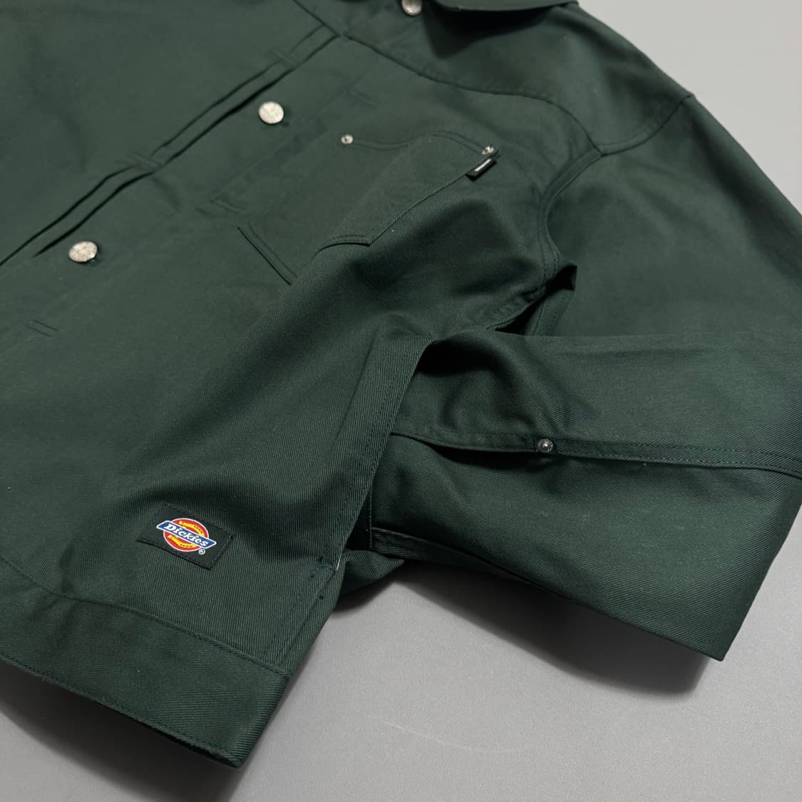 디키즈 x MFC STORE 다크그린 도본 트윌 코튼 빅실루엣 워크 자켓 상품이미지6