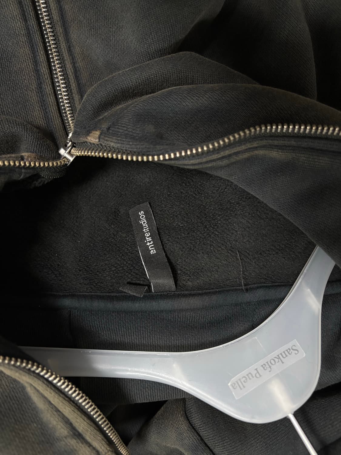 엔타이어 스튜디오 크롭 후드집업 상품이미지2