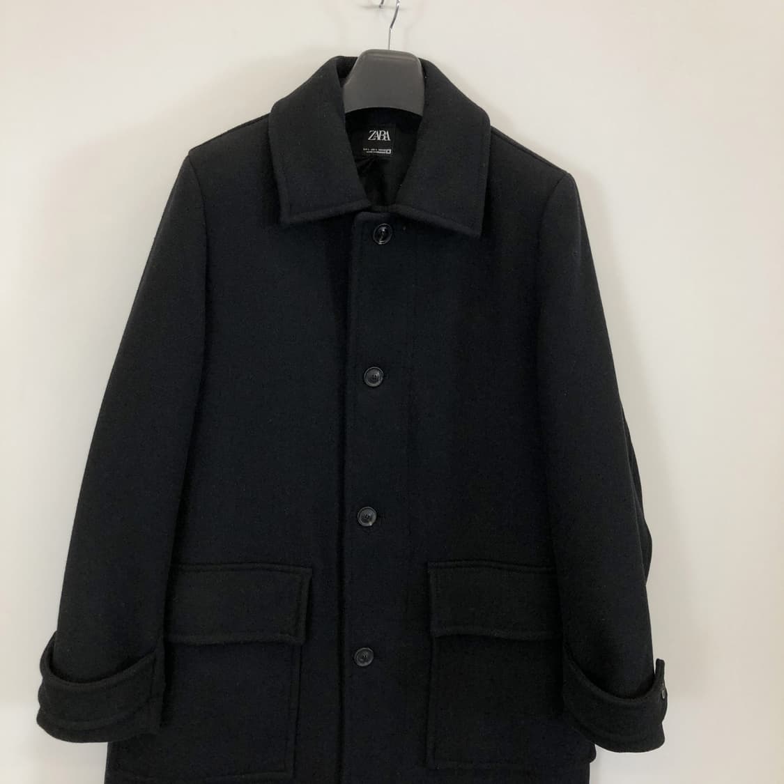 자라 INDITEX 발마칸 코트 L 블랙  상품이미지2