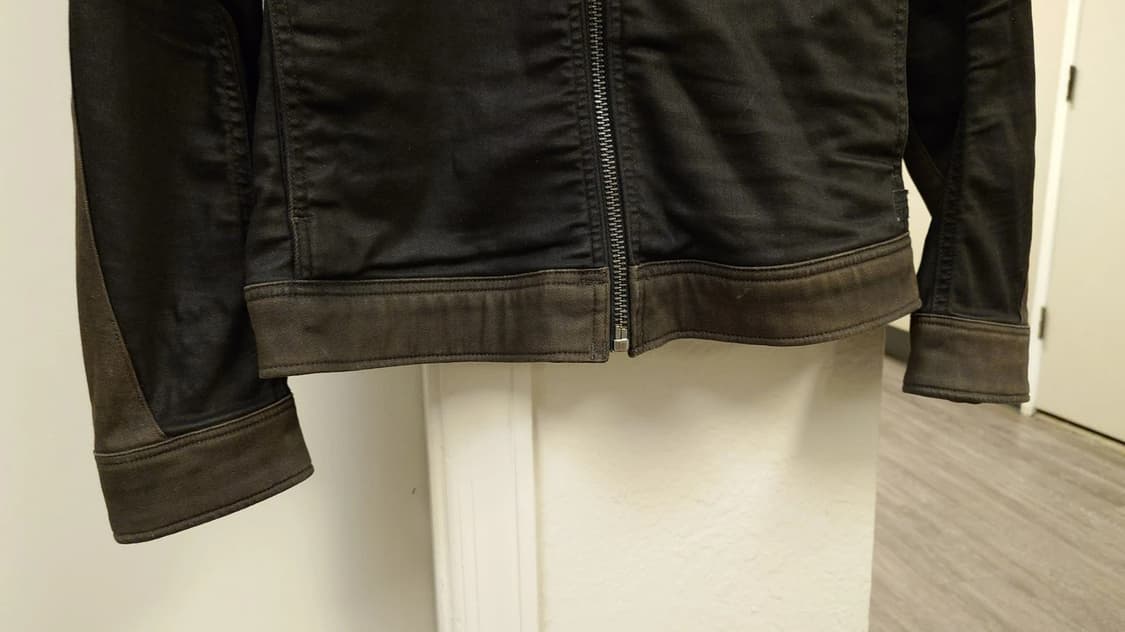 지스타 로우 리벤드 슬림 3D 바이커 데님 자켓 상품이미지5