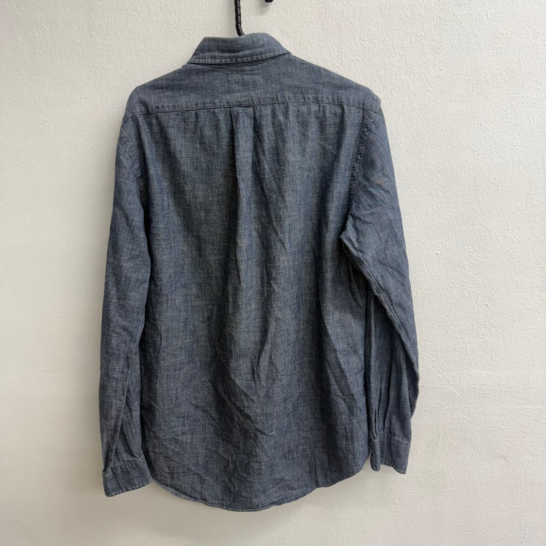 폴로 랄프로렌 블루 데님 셔츠 (S) 상품이미지4