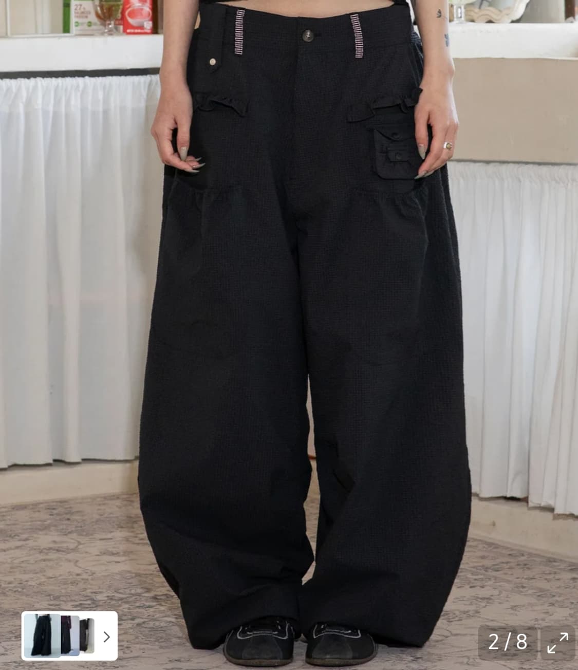 루나키후 사키 프릴 팬츠 새상품 엑스톤즈 상품이미지1