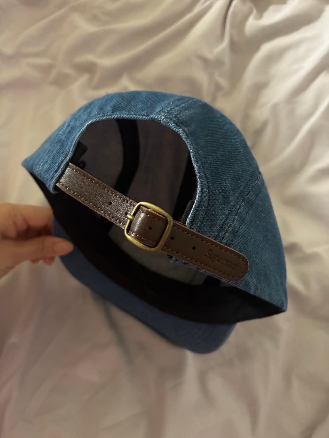 슈프림 워시드 치노 트윌 캠프캡 데님 상품이미지2