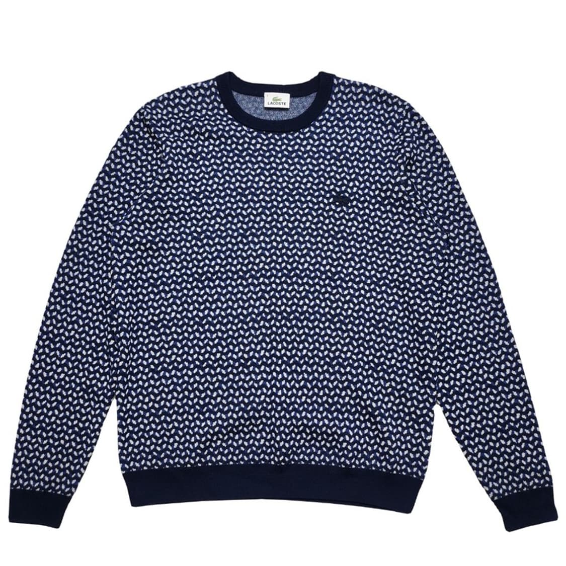 LACOSTE 네이비 패턴 울니트 5 상품이미지1