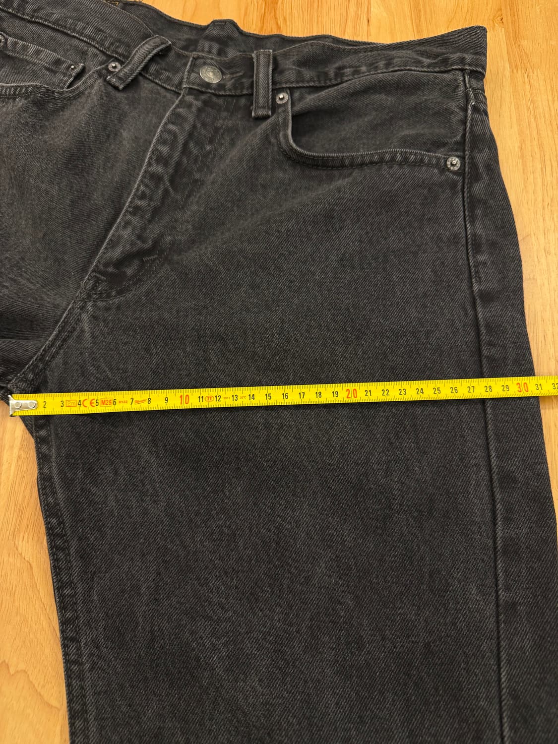 리바이스 505 블랙 데님 팬츠 상품이미지8