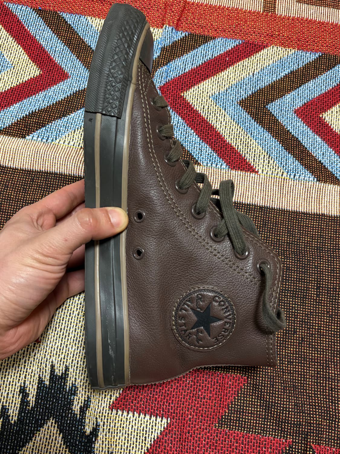 250) 컨버스 척테일러 브라운 레더 하이 상품이미지4