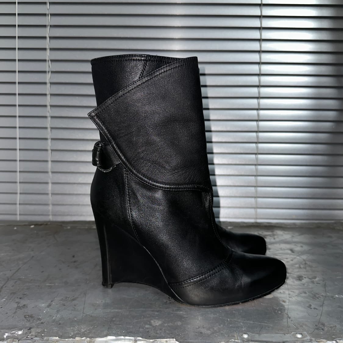 00s 폴드 오버 양가죽 웨치 부츠 상품이미지4