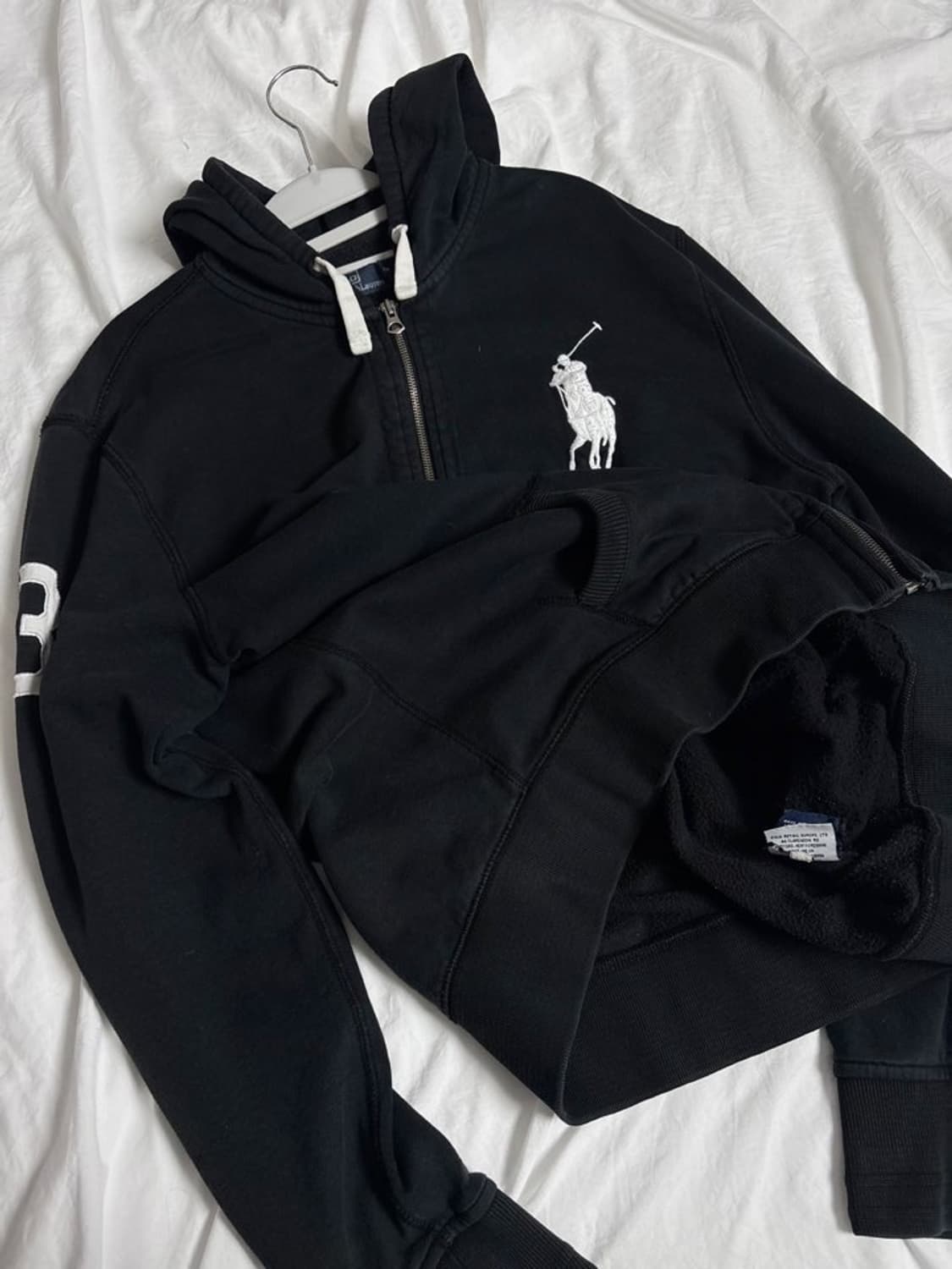 폴로 빅포니 블랙 후드집업 상품이미지5