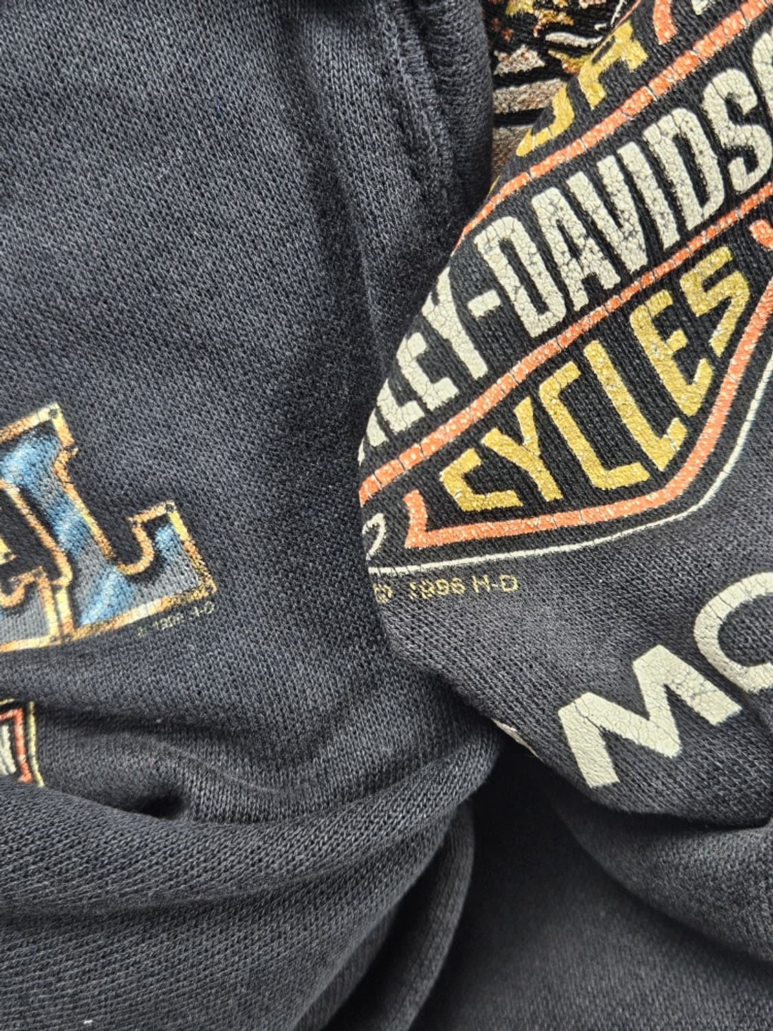 1996 툴텍스 & 할리데이비슨 스웻 후드 집업 ( M ) / 11273 상품이미지10