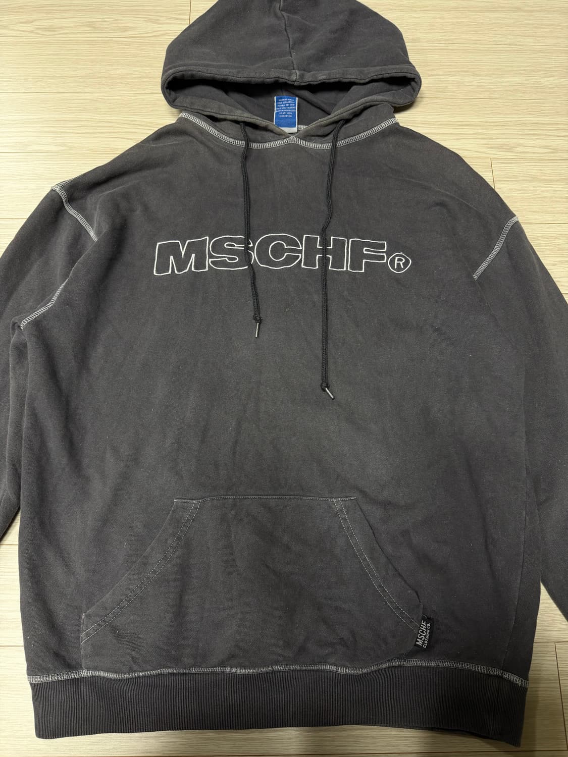 미스치프 그레이 후드티 m 상품이미지2