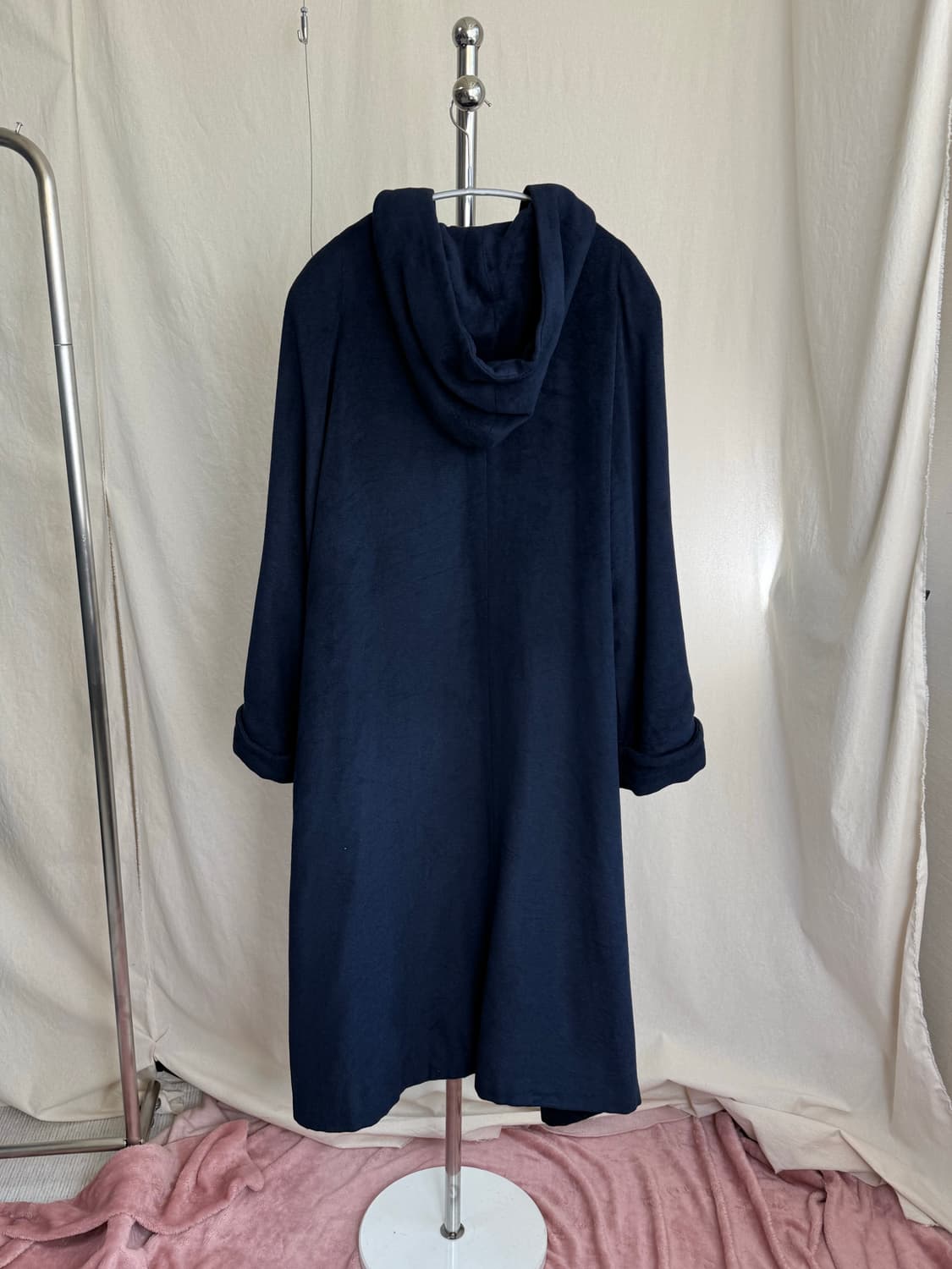 Deauville 실크 블렌드 후드 코트 상품이미지6