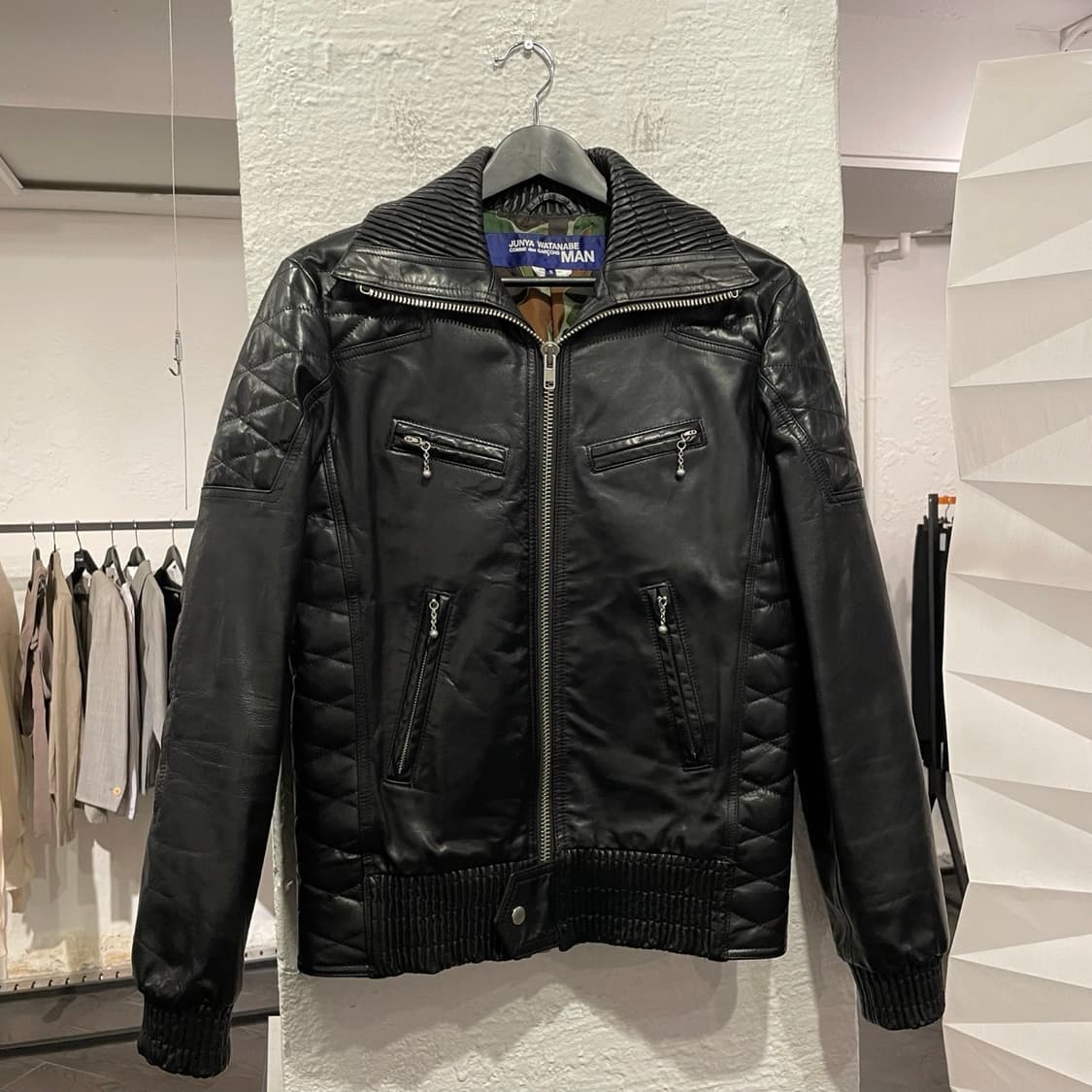 준야와타나베 맨 07aw 레더 자켓 상품이미지1