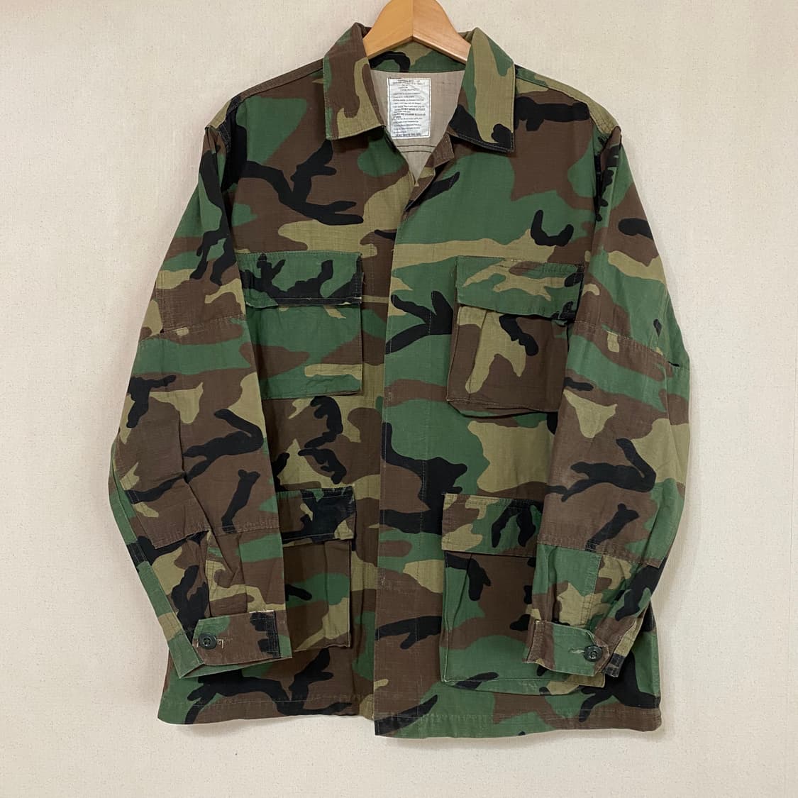 (L) 밀리터리 우드랜드 립스타 BDU 자켓 상품이미지1