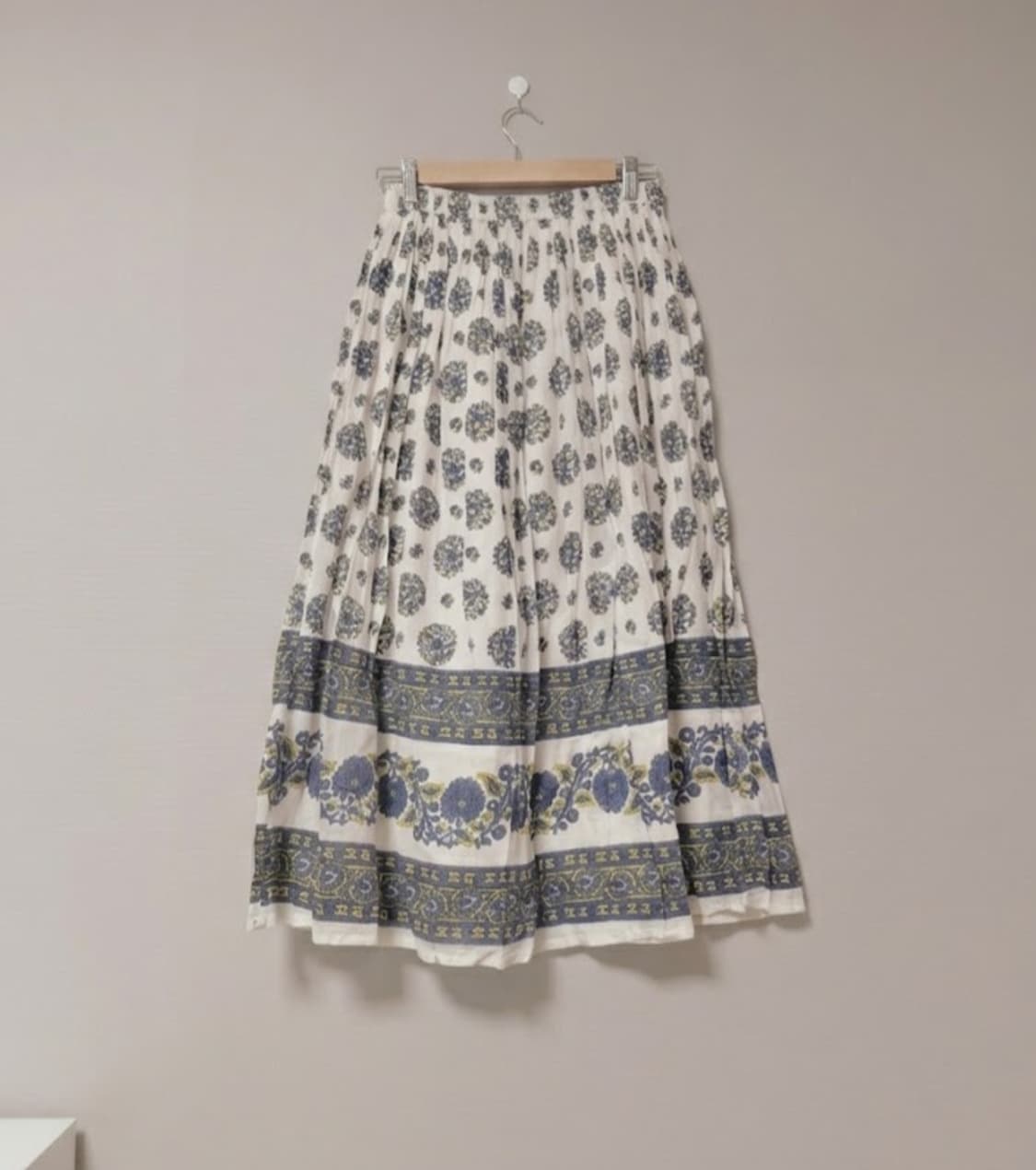 블루 가든 보더라인 롱 스커트 상품이미지1