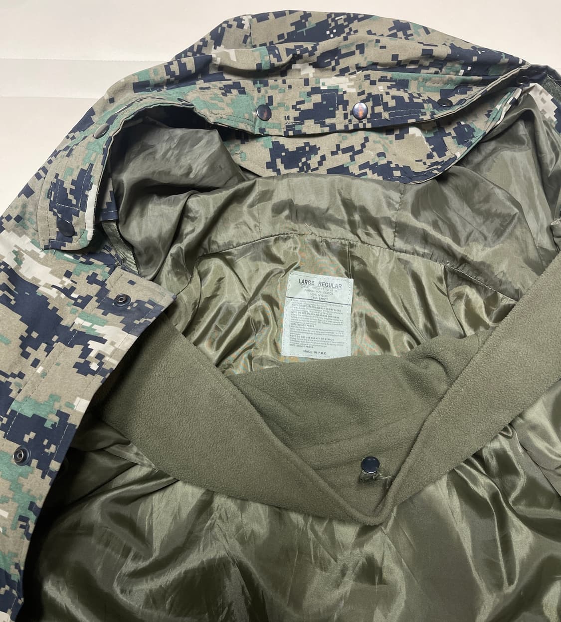 미 해병대 스타일 디지털 자켓 LARGE 상품이미지5