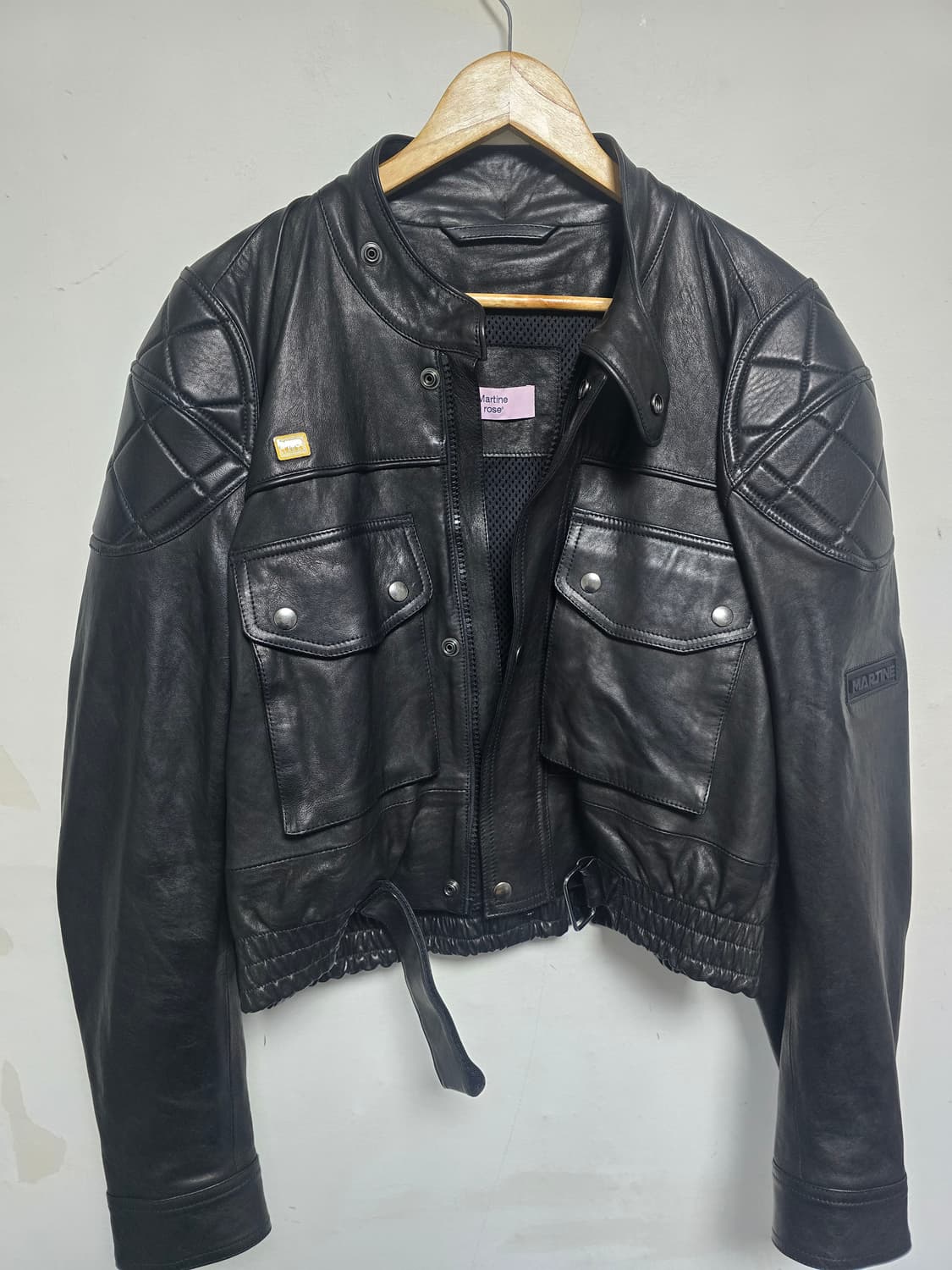 Martine Rose 리얼 양가죽 라이더 자켓 M  상품이미지1