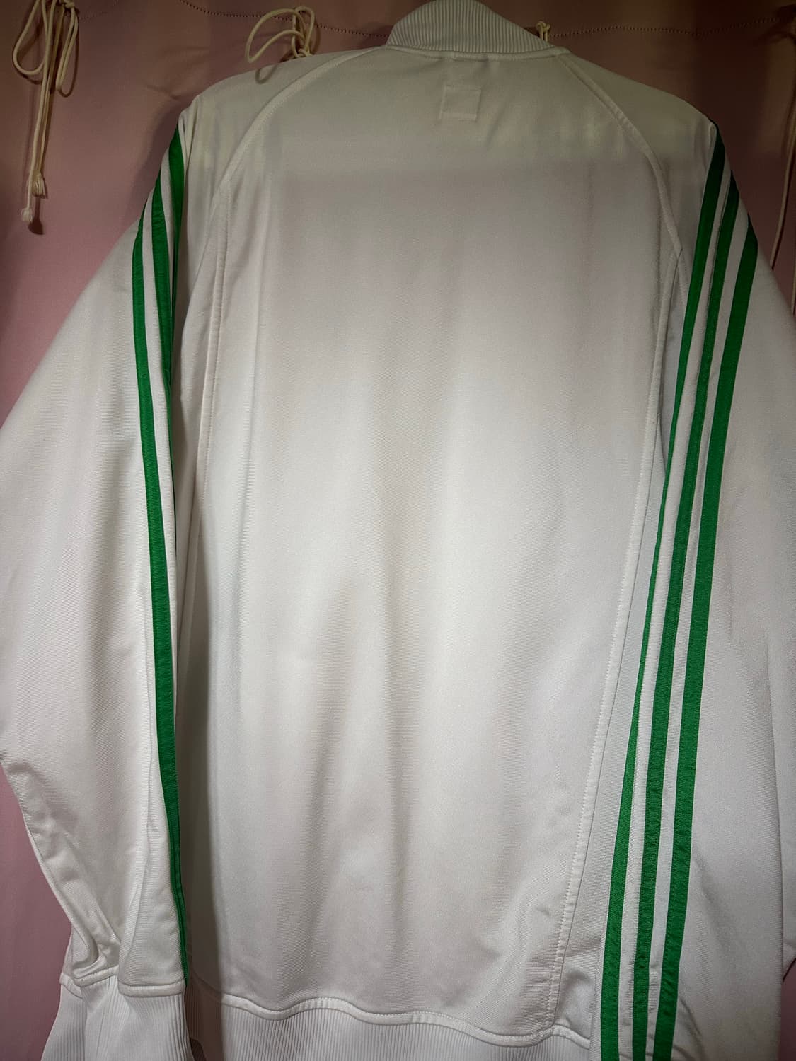 아디다스져지 아디다스 화이트 그린 불꽃져지 아디다스 흰초 트랙탑 대장 상품이미지3