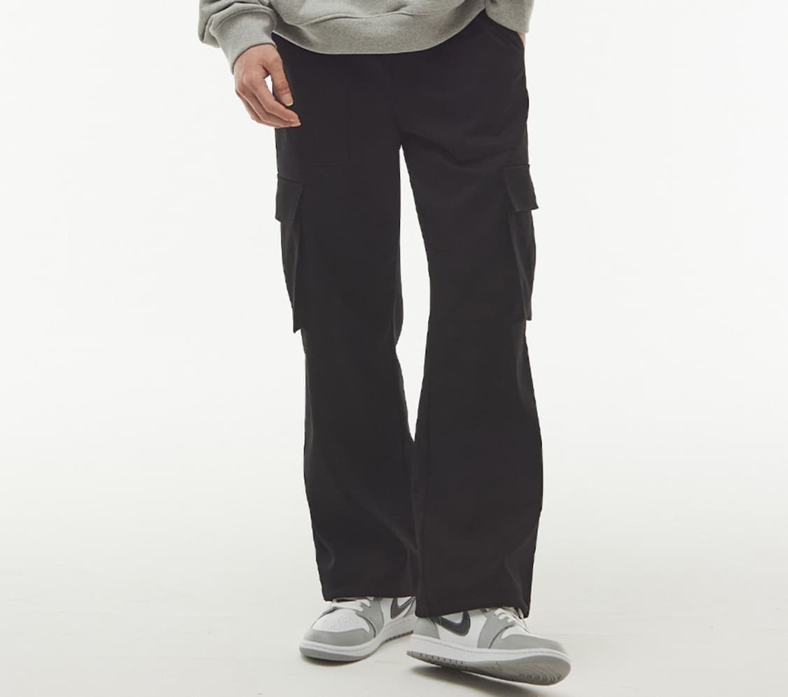 세븐셀라 세미와이드 카고팬츠 블랙 (30) 상품이미지2