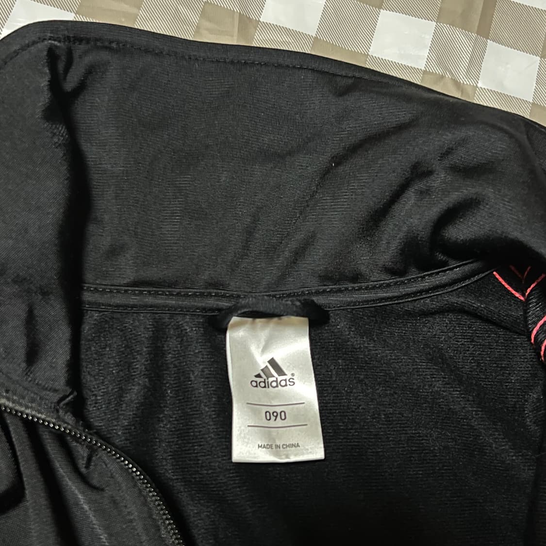 아디다스 져지 블랙핑크 90 집업 삼선 트랙탑 레드 Y2K 상품이미지2