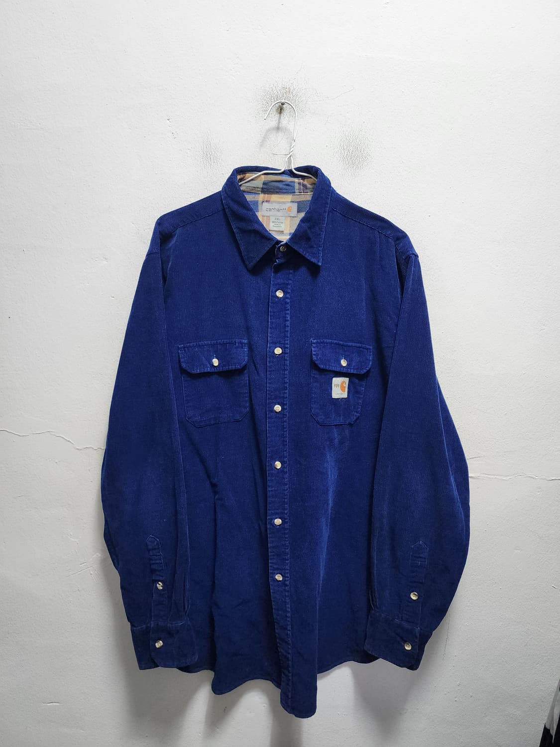 칼하트 블루 코듀로이 셔츠  상품이미지1