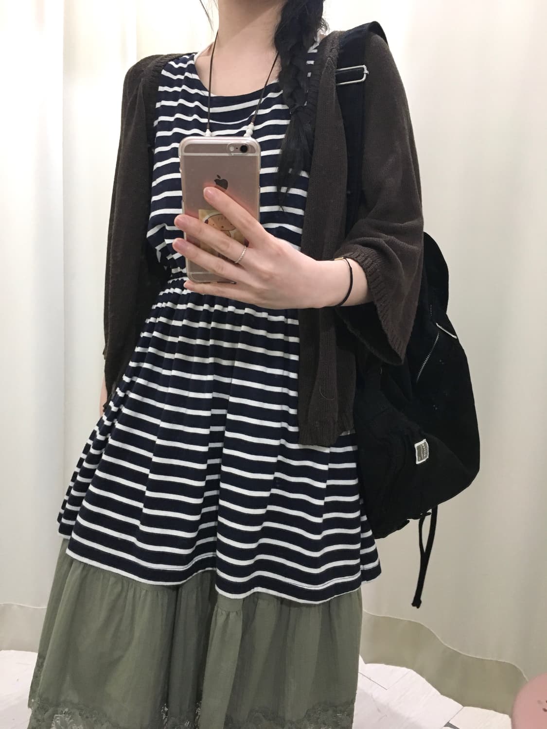 Stripe banding sleeveless 상품이미지1