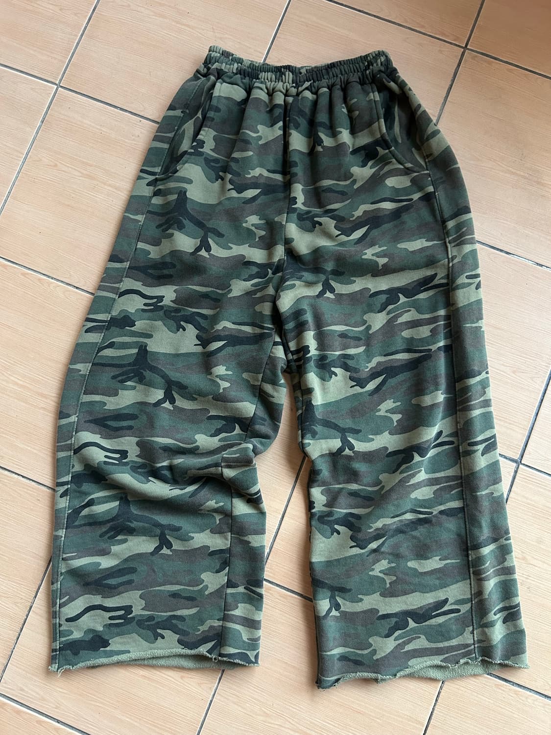 카모 와이드 스웻팬츠 상품이미지1