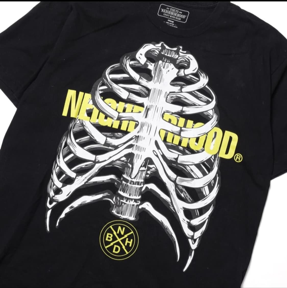 네이버후드 스컬 프린팅 티셔츠(XXL) 상품이미지4