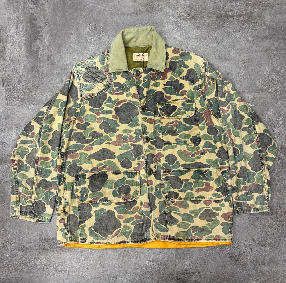 80s SAFTBAK 덕 카모 헌팅 자켓 상품이미지1