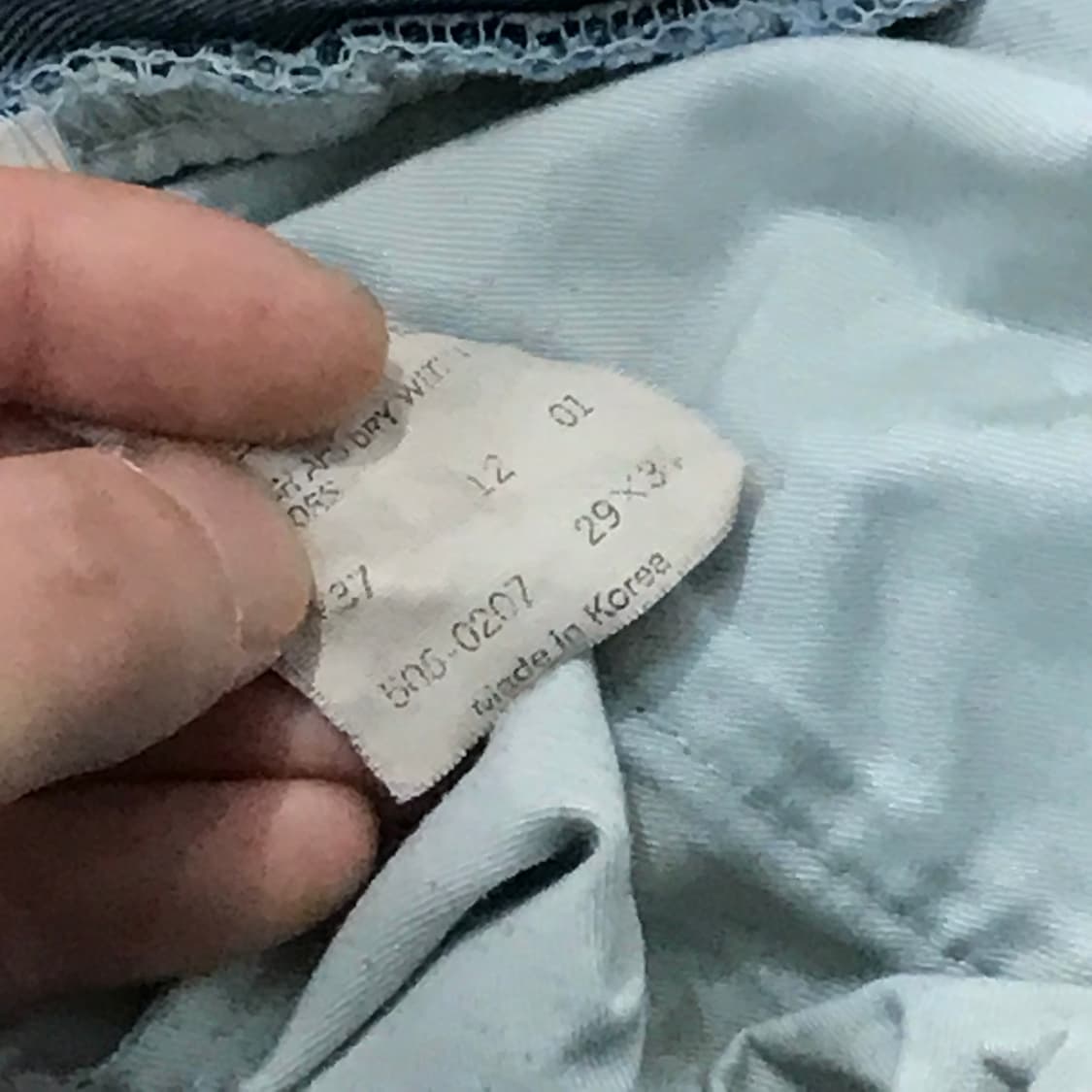 리바이스 505 다크 블루 데님 팬츠 청바지 허리 29 사이즈 상품이미지7