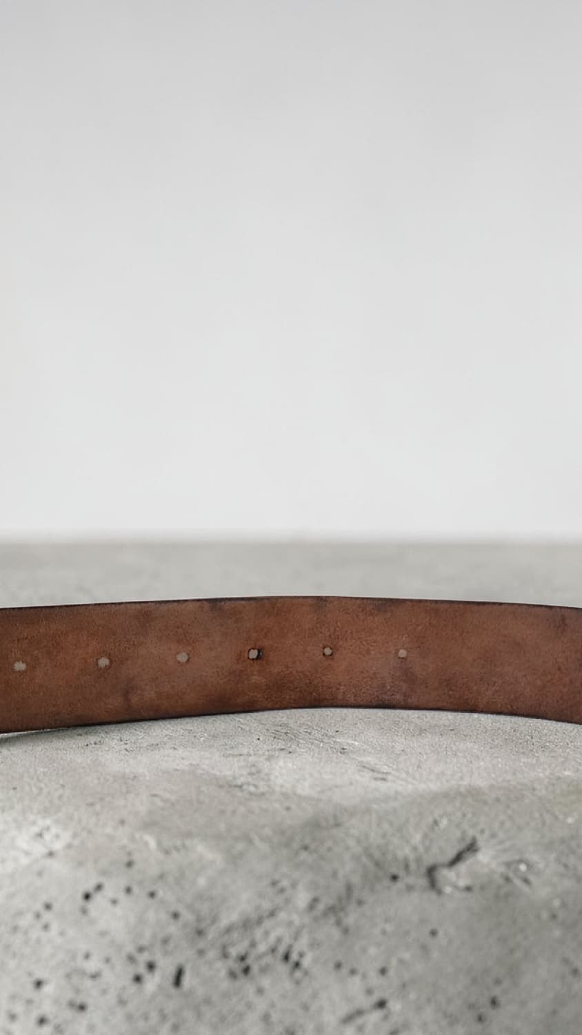 빈티지 통가죽 벨트 브라운 상품이미지6