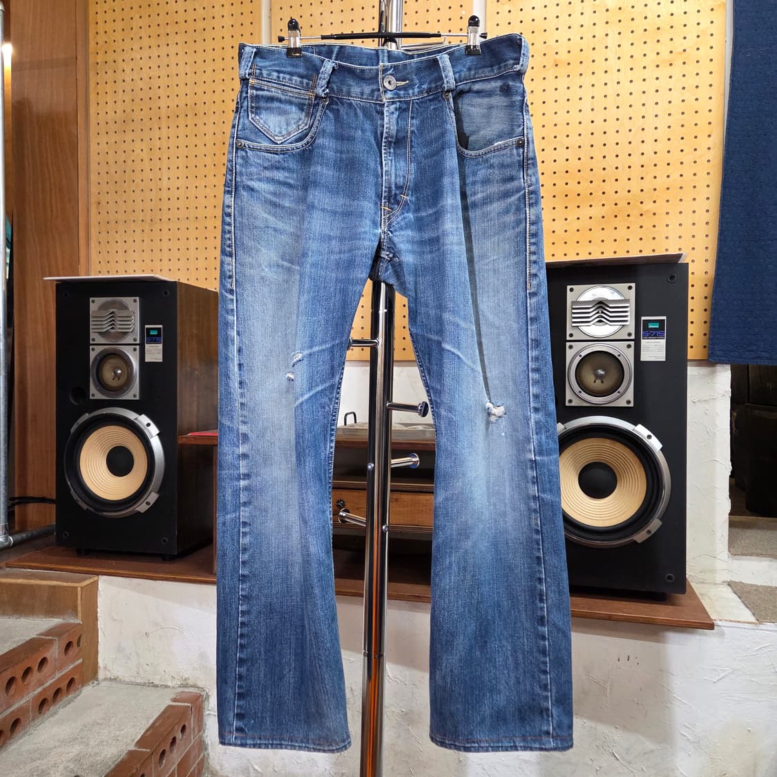 리바이스 523 디스 데미지 데님 팬츠 상품이미지6