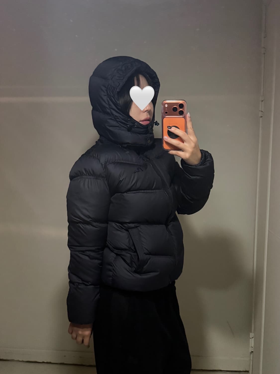 빈티지 에비수 네이비 구스다운 숏패딩  상품이미지1