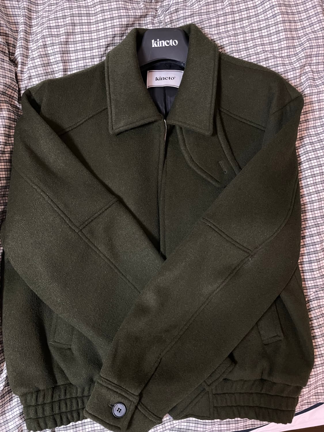 Destroyed Cutting Blouson Jacket_Khaki 상품이미지8