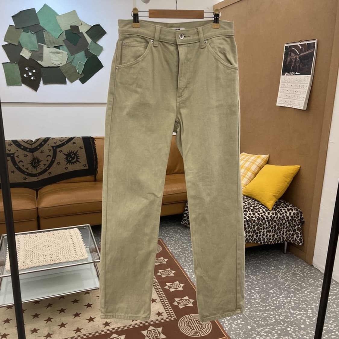 유니클로 U 르메르 빈티지 오트밀 코튼팬츠 면바지 25인치 C10239 상품이미지3