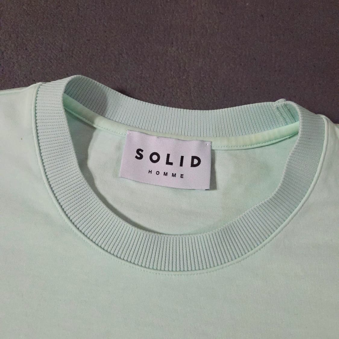 솔리드옴므 포켓 반팔 티셔츠 48 100 민트 상품이미지5