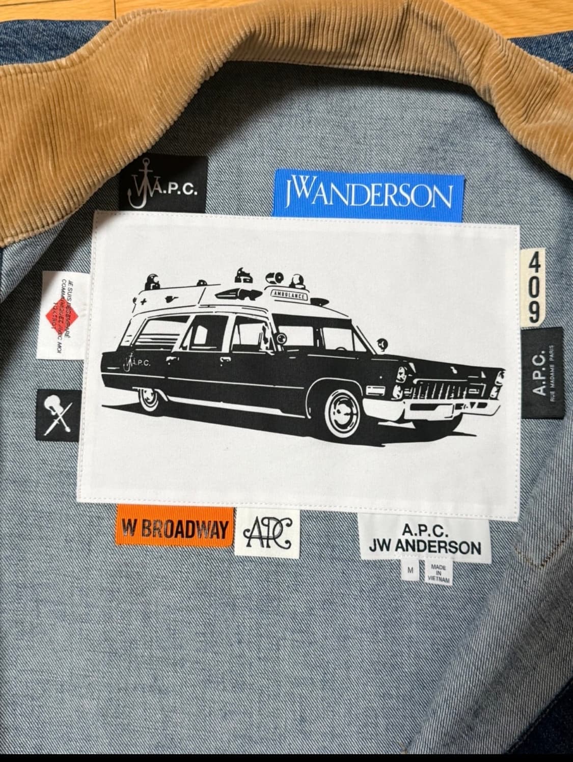 APC JWA 콜라보 데님자켓 상품이미지2