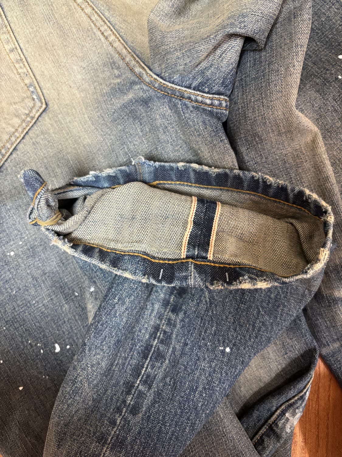 [M] 노페이스스튜디오 셀비지 Arashi 루즈 데님 상품이미지5