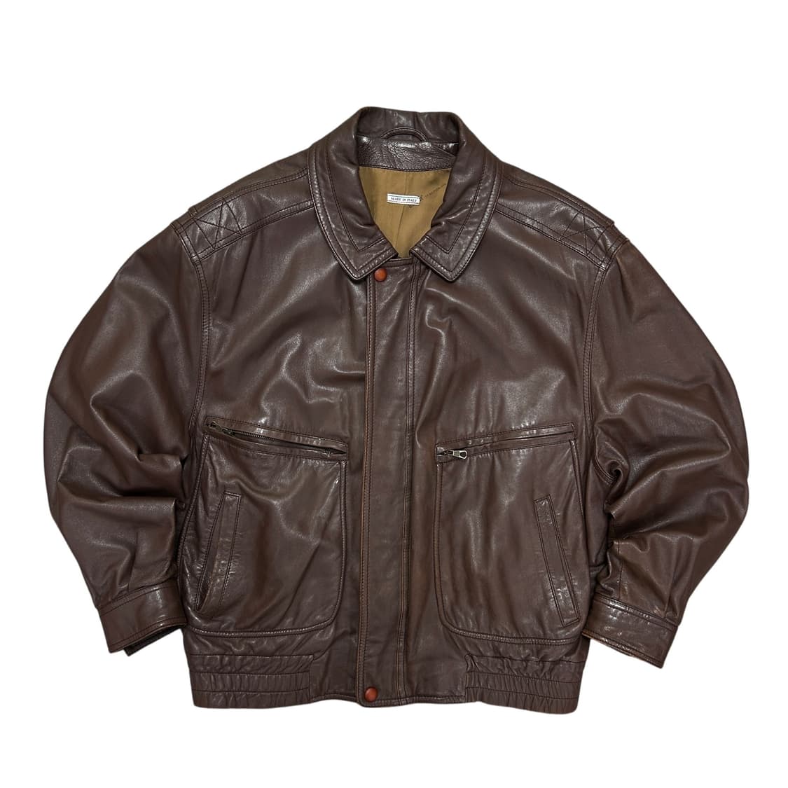 Bally 90s A2 리얼레더 자켓(OS) 상품이미지1
