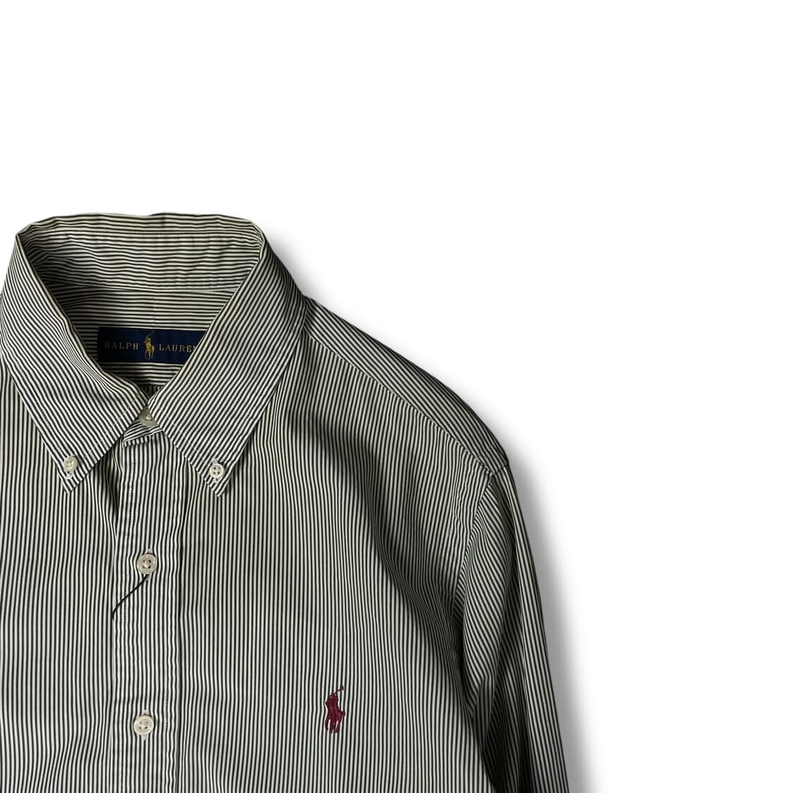 폴로 랄프로렌 핑크 포니 그린 스트라이프 M 상품이미지2