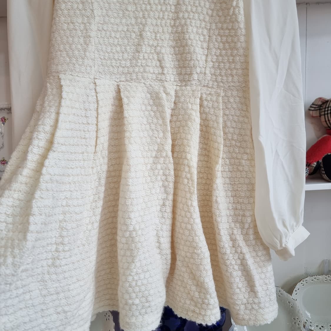 진주넥 트위드 원피스 상품이미지3