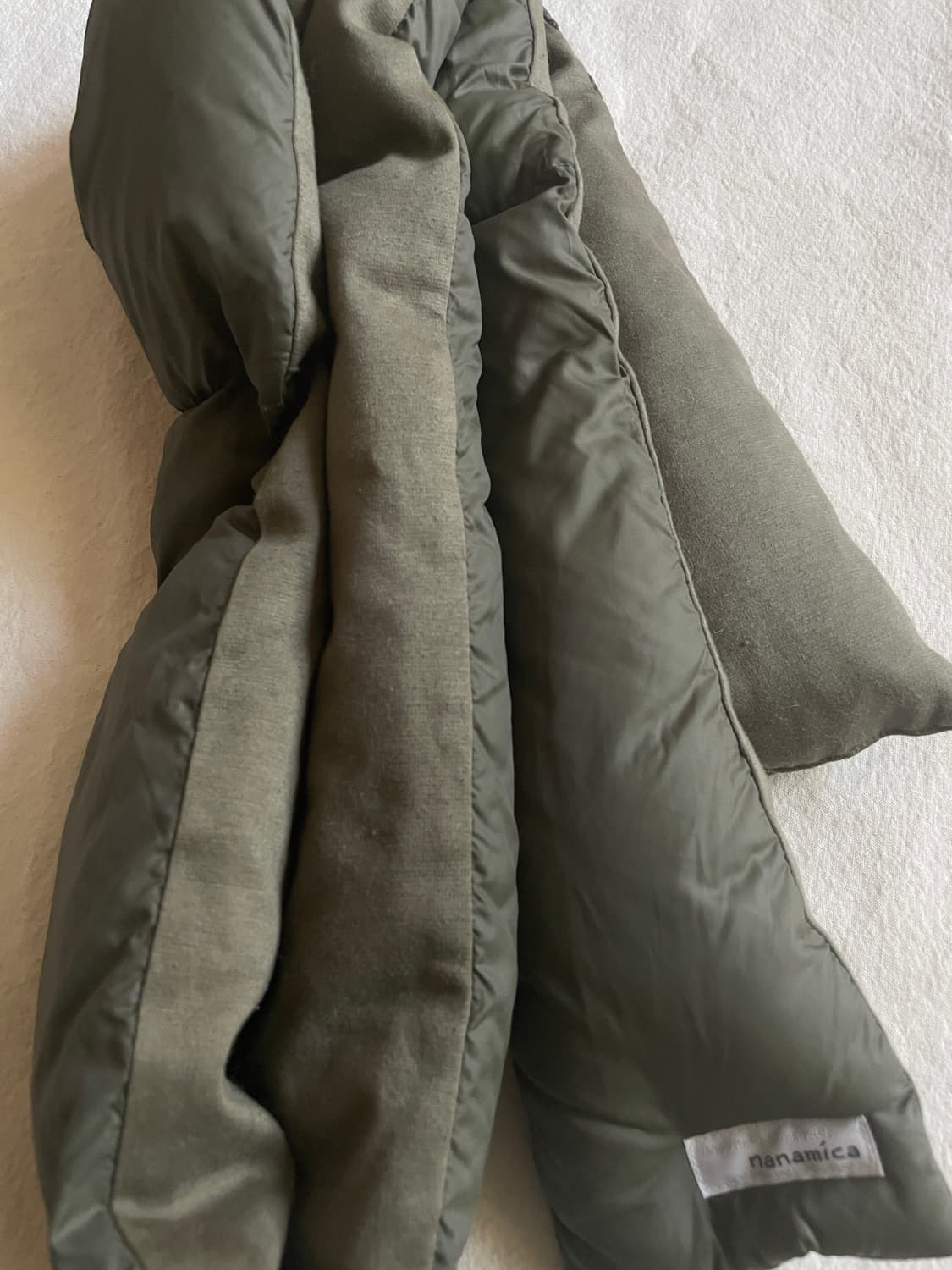 나나미카 nanamica 패딩 머플러 카키 맨즈 상품이미지2
