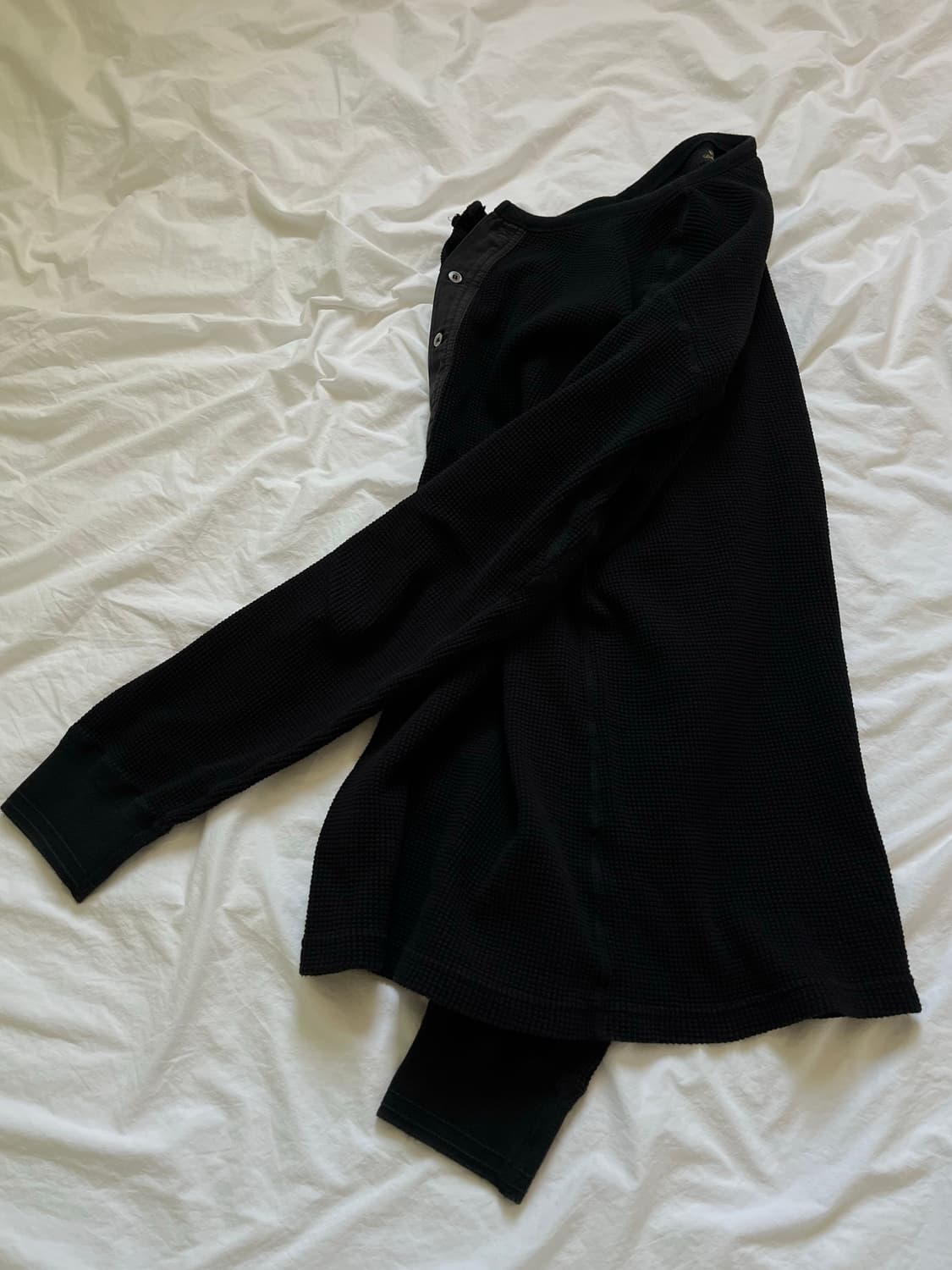 버드노트 BIRDNOTE 와플 헨리넥 롱슬리브 상품이미지6