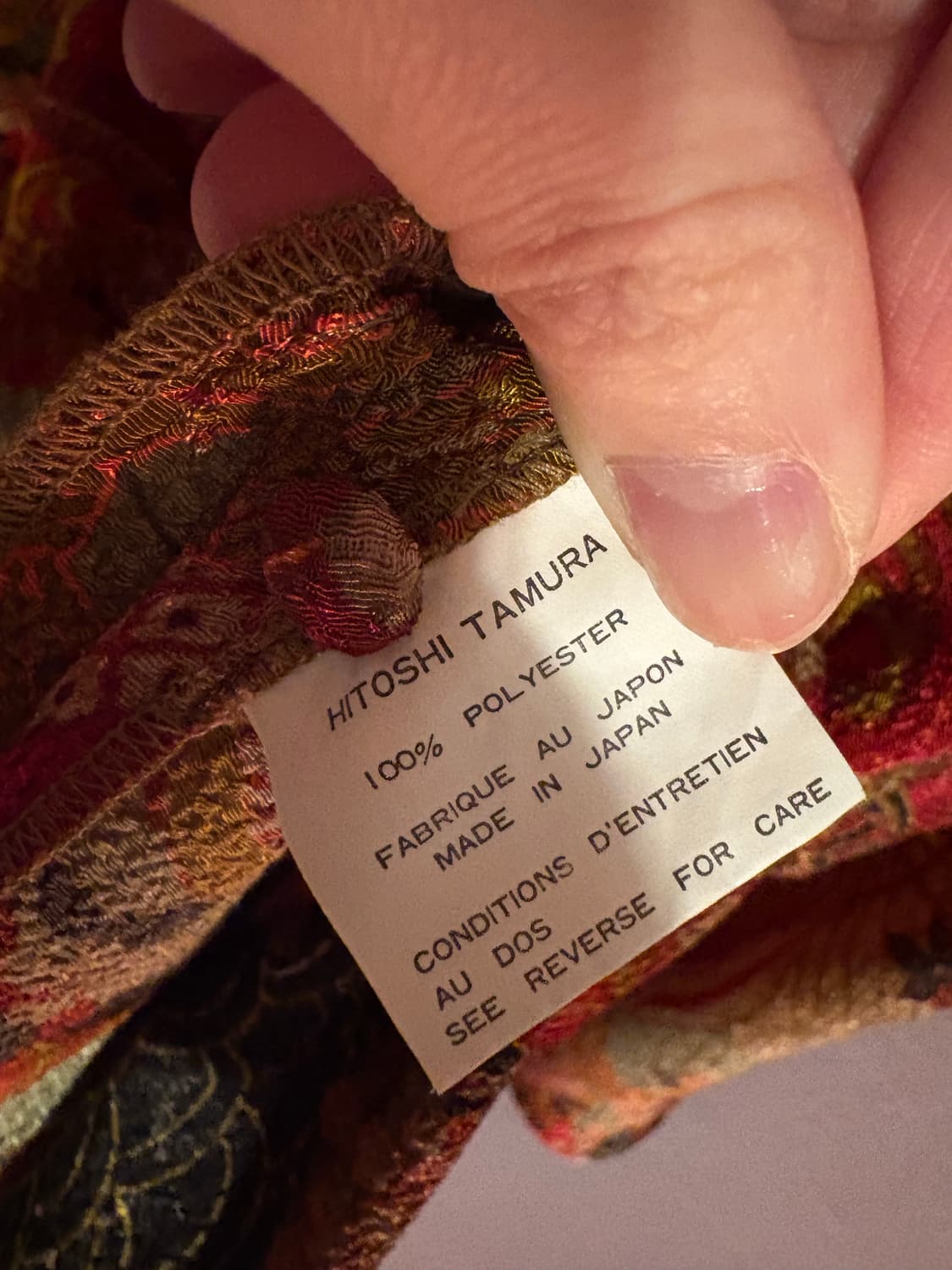 Hitoshi Tamura 패턴 블라우스 Japan 상품이미지5