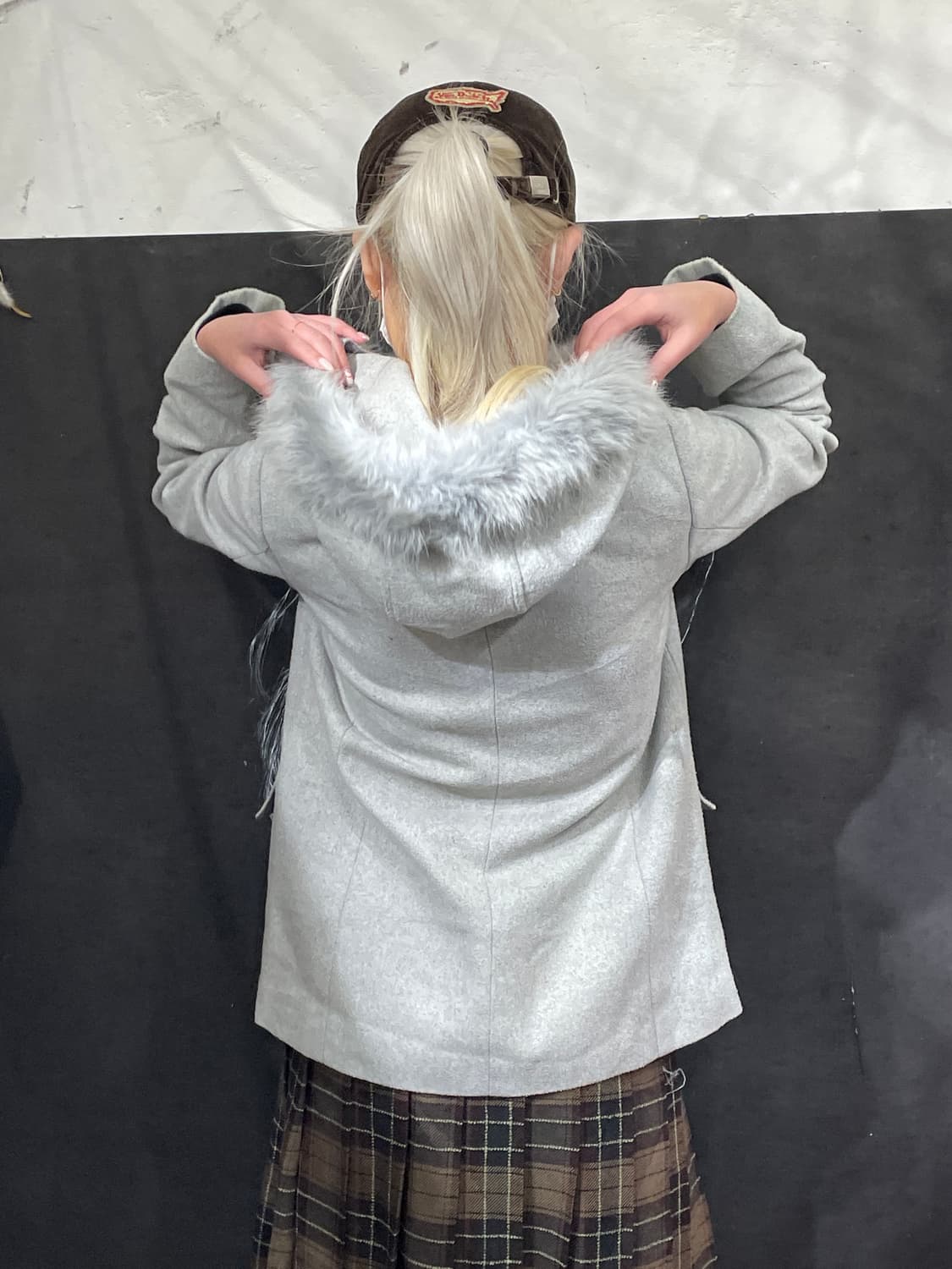 일본빈티지 울프죠 핀터깔 갸루 파이어맨 자켓 후드 숏코트  상품이미지5