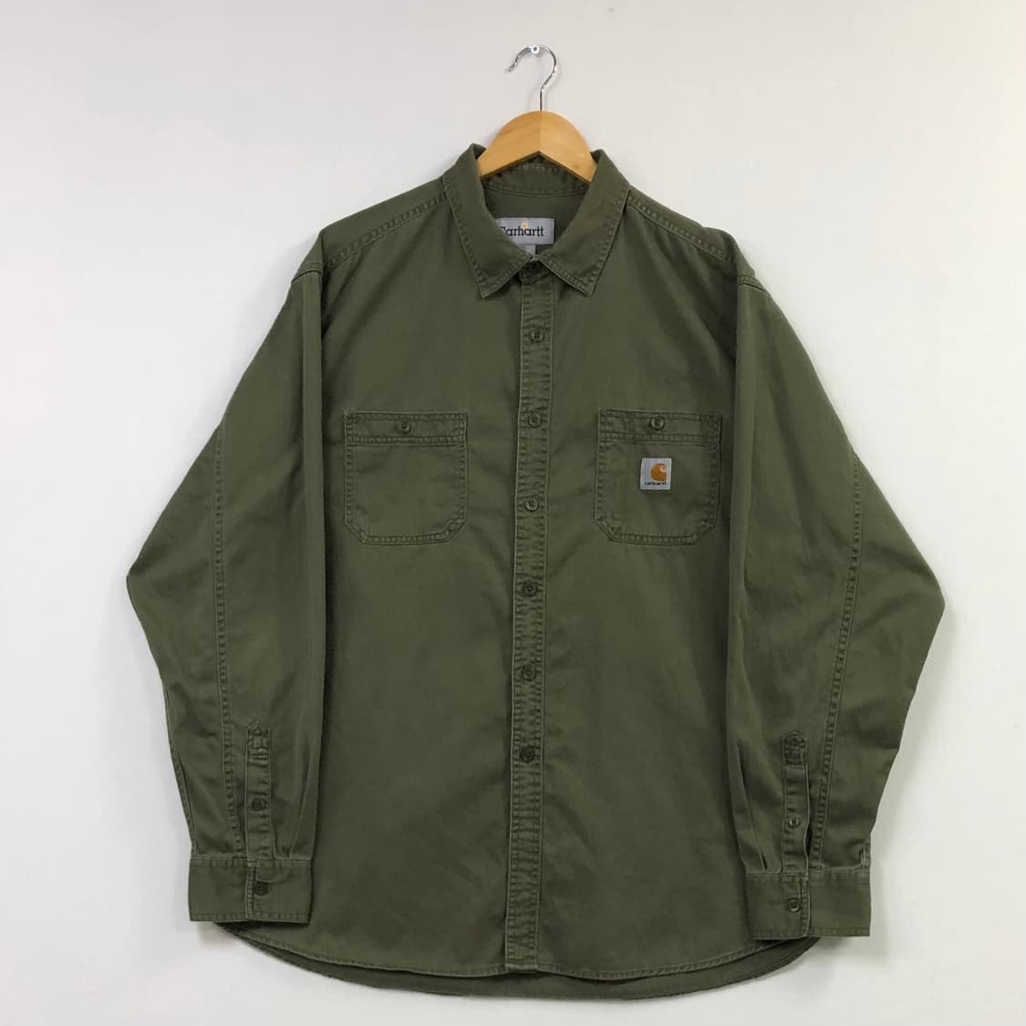 Xxl 칼하트 카키 헤비 워크 셔츠 m 상품이미지2